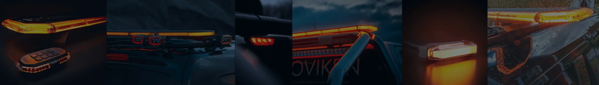 Emergency vehicle lighting banner