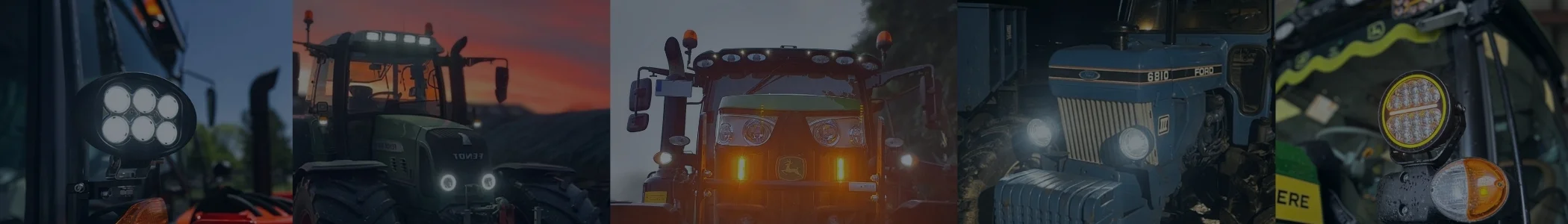 Lighting tractor banner