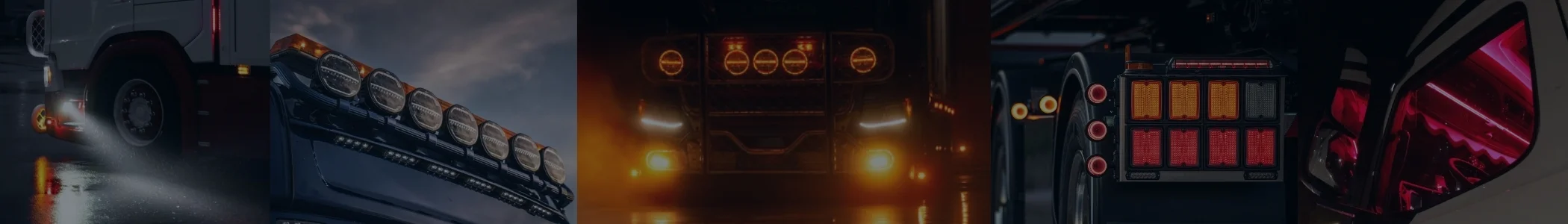 Verlichting vrachtwagen banner