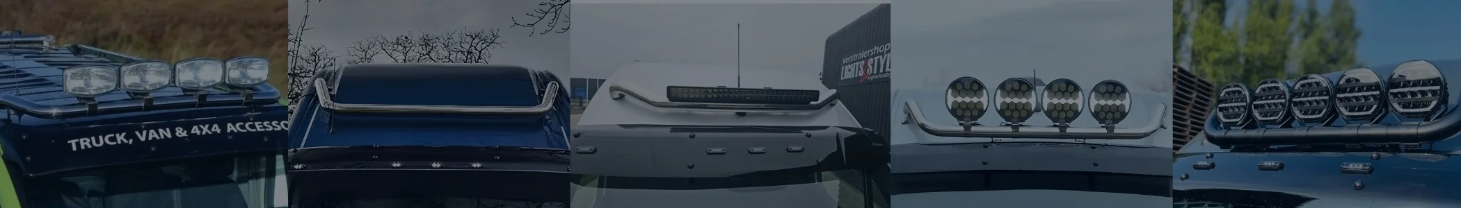 Takbåge skåpbil banner