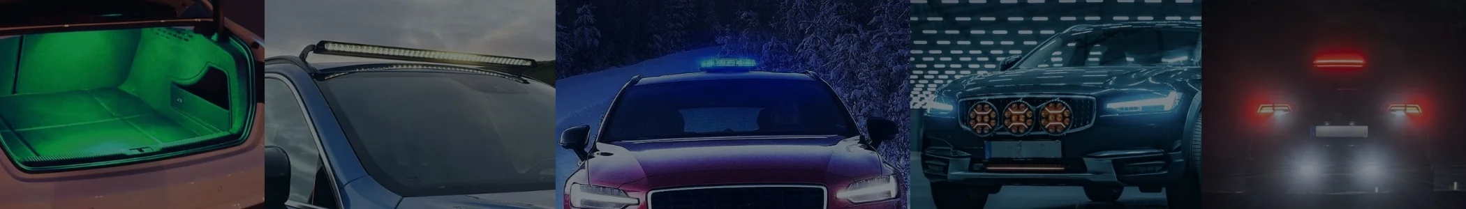 Bilbelysning banner