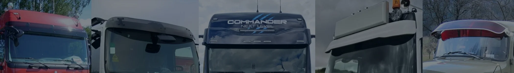 Zonneklep vrachtwagen banner