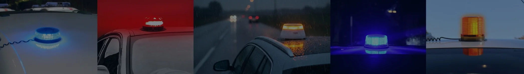 Zwaailamp auto banner