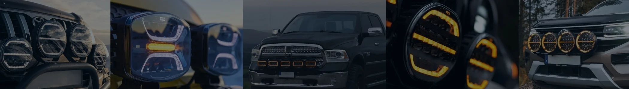 Extraljus med blixtljus pickup banner