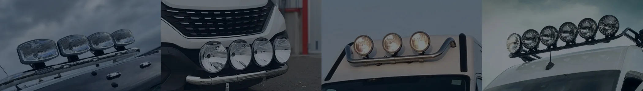 Halogen extraljus skåpbil banner