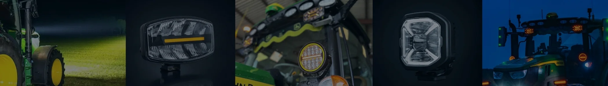 Driving lights tractor banner