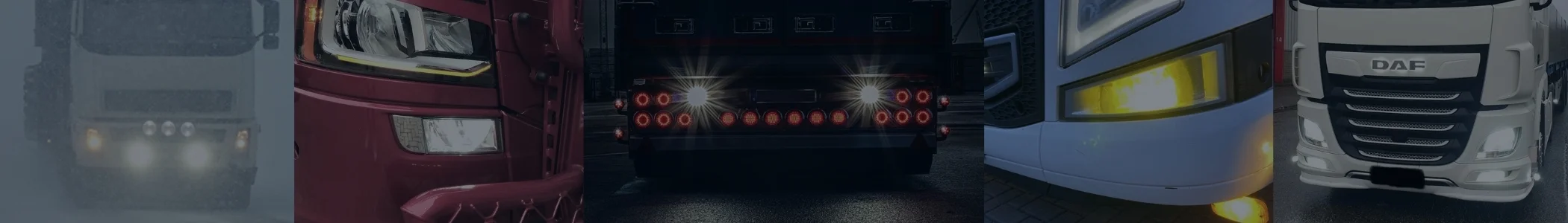 Dimljus lastbil banner