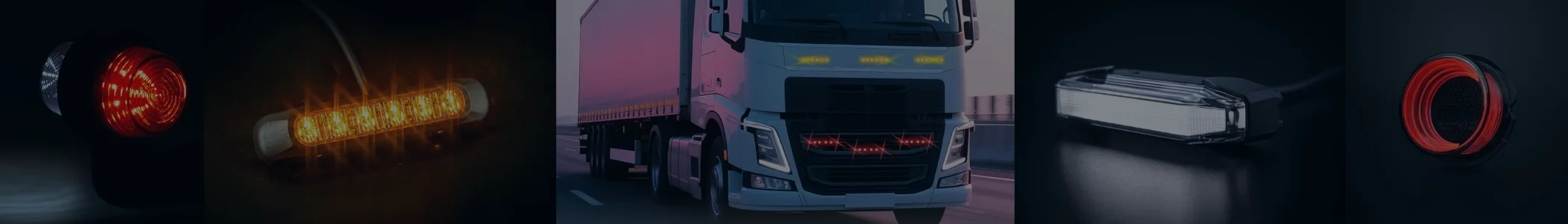Positionsljus lastbil banner